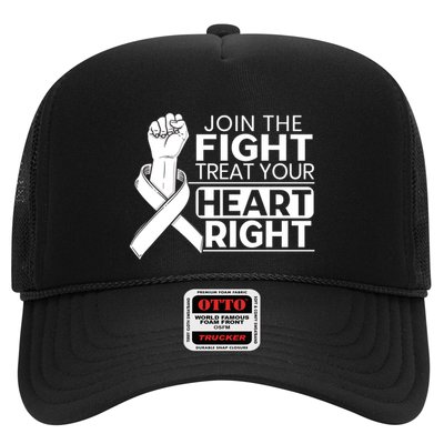 Heart Disease Awareness Month Heartbeat Funny Gift Trucker Hat