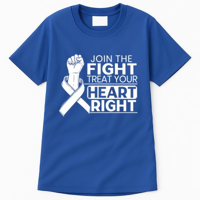 Heart Disease Awareness Month Heartbeat Funny Gift Tall T-Shirt