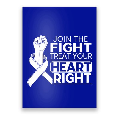 Heart Disease Awareness Month Heartbeat Funny Gift Poster
