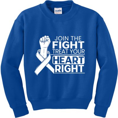 Heart Disease Awareness Month Heartbeat Funny Gift Kids Sweatshirt