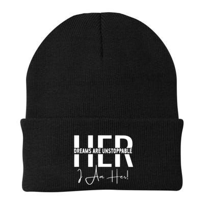 Her Dreams Are Unstoppable I Am Her Retro Christian Gift Beanie
