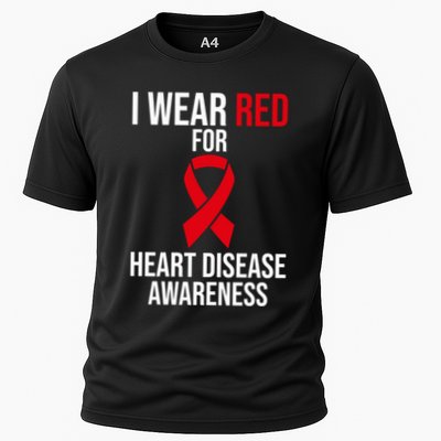 Heart Disease Awareness Month I Wear Red For Heart Disease Gift Performance Shirt