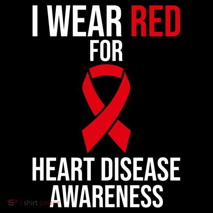 Heart Disease Awareness Month I Wear Red For Heart Disease Gift Flatbill Hat