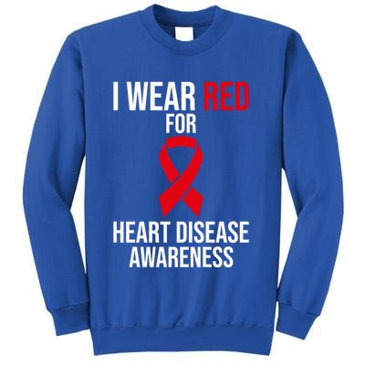 Heart Disease Awareness Month I Wear Red For Heart Disease Gift Sweatshirt