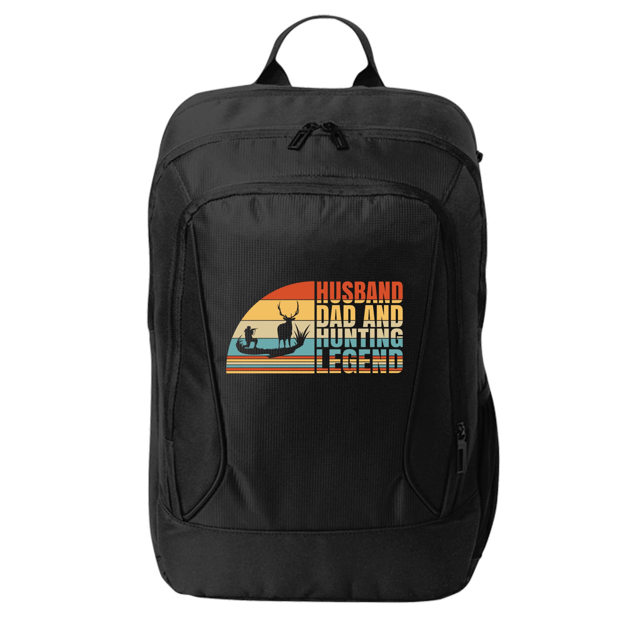 Husband Dad And Hunting Legend Deer Hunting Dad Gift City Backpack