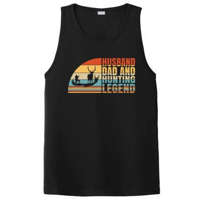 Husband Dad And Hunting Legend Deer Hunting Dad Gift PosiCharge Competitor Tank