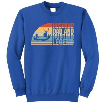 Husband Dad And Hunting Legend Deer Hunting Dad Gift Sweatshirt