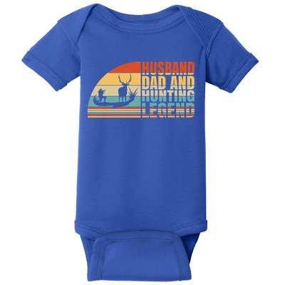 Husband Dad And Hunting Legend Deer Hunting Dad Gift Baby Bodysuit