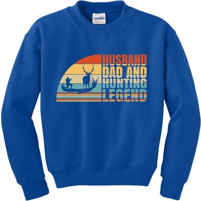 Husband Dad And Hunting Legend Deer Hunting Dad Gift Kids Sweatshirt