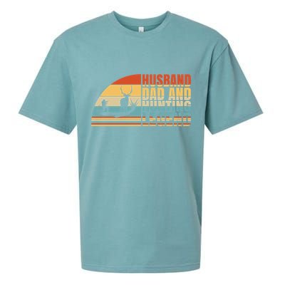 Husband Dad And Hunting Legend Deer Hunting Dad Gift Sueded Cloud Jersey T-Shirt
