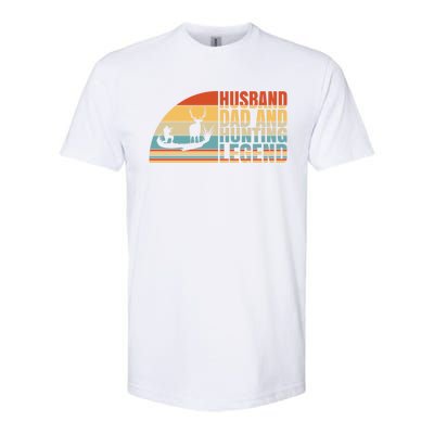 Husband Dad And Hunting Legend Deer Hunting Dad Gift Softstyle CVC T-Shirt