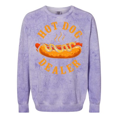 Hot Dog Adult Hot Dog Dealer Colorblast Crewneck Sweatshirt