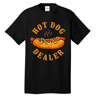 Hot Dog Adult Hot Dog Dealer Tall T-Shirt