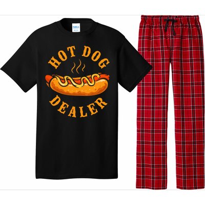 Hot Dog Adult Hot Dog Dealer Pajama Set