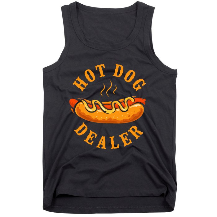 Hot Dog Adult Hot Dog Dealer Tank Top