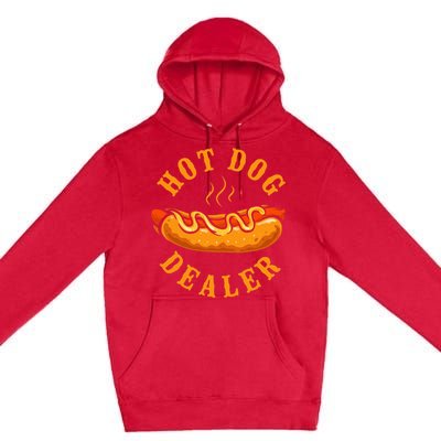 Hot Dog Adult Hot Dog Dealer Premium Pullover Hoodie