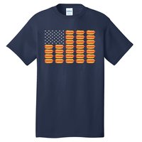 Hot Dog American Flag July 4th Patriotic Tall T-Shirt