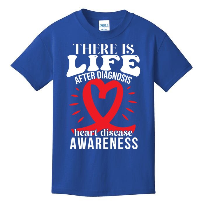 Heart Disease Awareness Month Red Ribbon Chd Gift Kids T-Shirt