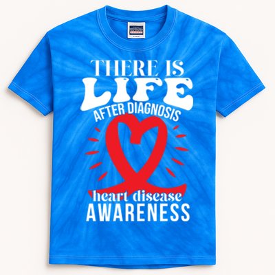 Heart Disease Awareness Month Red Ribbon Chd Gift Kids Tie-Dye T-Shirt