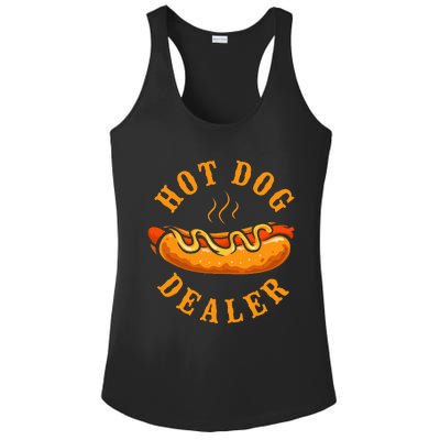 Hot Dog Adult Hot Dog Dealer Ladies PosiCharge Competitor Racerback Tank