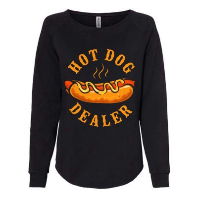 Hot Dog Adult Hot Dog Dealer Womens California Wash Sweatshirt