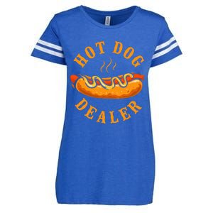 Hot Dog Adult Hot Dog Dealer Enza Ladies Jersey Football T-Shirt