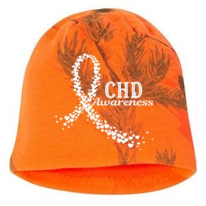 Heart Disease Awareness Month Ribbon Warrior Wear Red Day Funny Gift Kati - Camo Knit Beanie