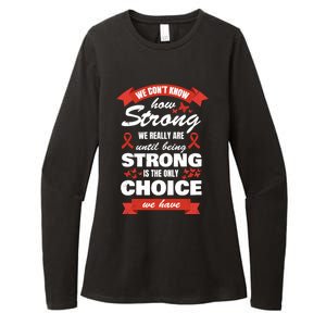 Heart Disease Awareness Month Strong Heart Health Gift Womens CVC Long Sleeve Shirt