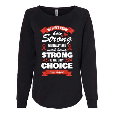 Heart Disease Awareness Month Strong Heart Health Gift Womens California Wash Sweatshirt