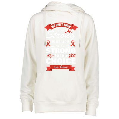 Heart Disease Awareness Month Strong Heart Health Gift Womens Funnel Neck Pullover Hood