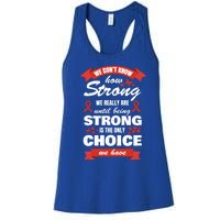 Heart Disease Awareness Month Strong Heart Health Gift Women's Racerback Tank