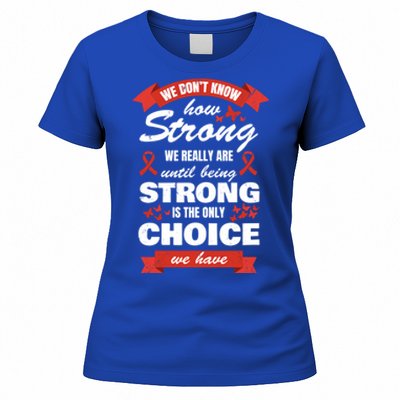 Heart Disease Awareness Month Strong Heart Health Gift Women's T-Shirt