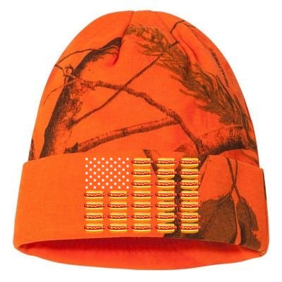 Hot Dog American Flag Patriotic Summer Bbq Funny Kati Licensed 12" Camo Beanie