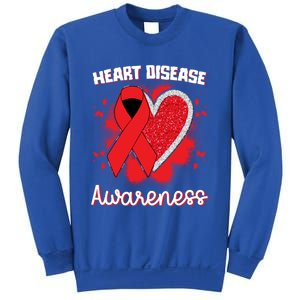 Heart Disease Awareness I Wear Red To Fight Heart Disease Cool Gift Sweatshirt