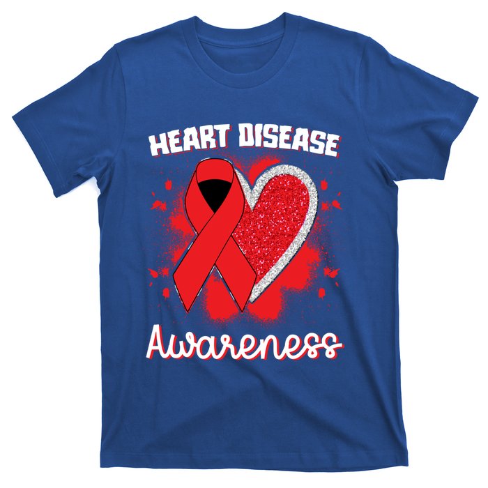 Heart Disease Awareness I Wear Red To Fight Heart Disease Cool Gift T-Shirt