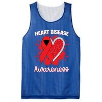 Heart Disease Awareness I Wear Red To Fight Heart Disease Cool Gift Mesh Reversible Basketball Jersey Tank