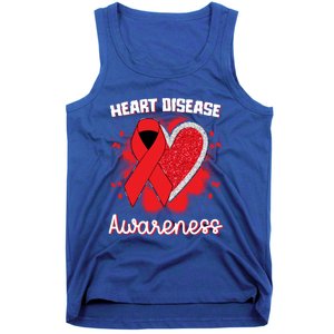 Heart Disease Awareness I Wear Red To Fight Heart Disease Cool Gift Tank Top