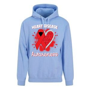 Heart Disease Awareness I Wear Red To Fight Heart Disease Cool Gift Unisex Surf Hoodie