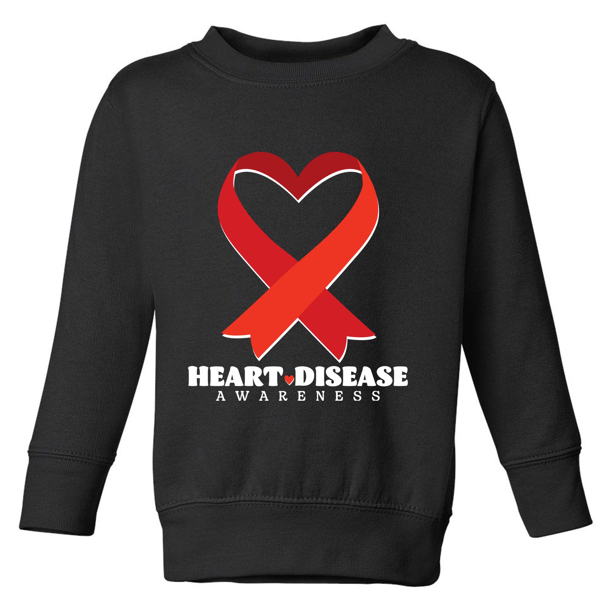Heart Disease Awareness American Heart Health Month Toddler Sweatshirt