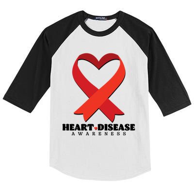 Heart Disease Awareness American Heart Health Month Kids Colorblock Raglan Jersey