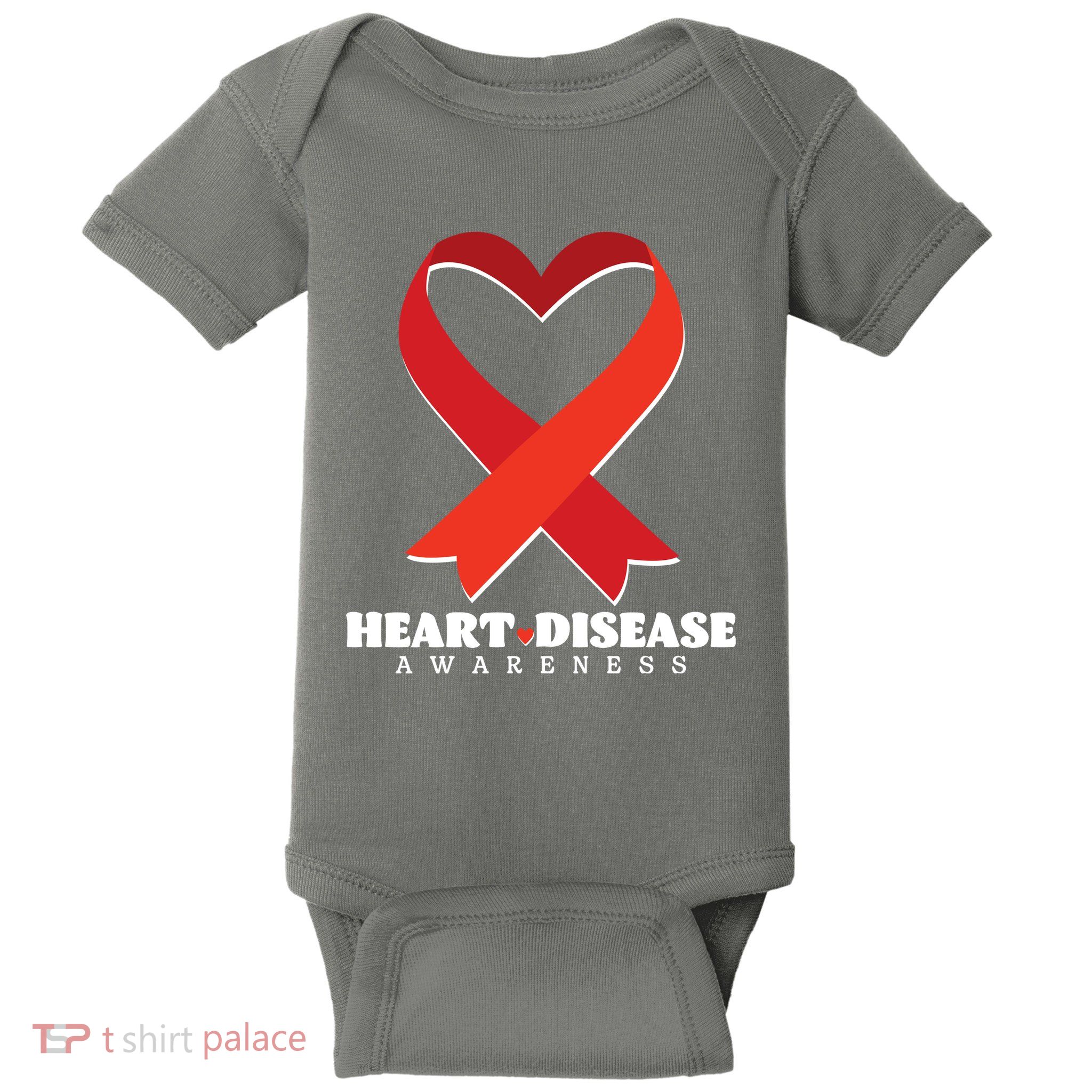 Heart Disease Awareness American Heart Health Month Baby Bodysuit