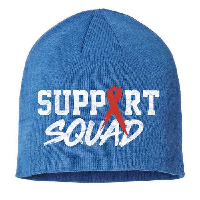 Heart Disease Awareness Month Support Squad Heart Health Gift Sustainable Beanie