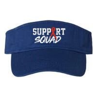 Heart Disease Awareness Month Support Squad Heart Health Gift Valucap Bio-Washed Visor