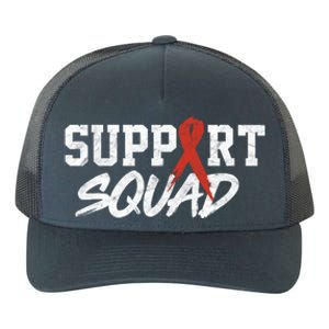 Heart Disease Awareness Month Support Squad Heart Health Gift Yupoong Adult 5-Panel Trucker Hat