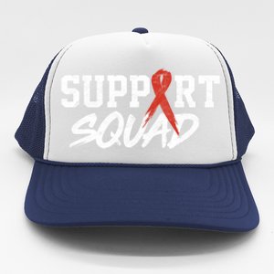 Heart Disease Awareness Month Support Squad Heart Health Gift Trucker Hat