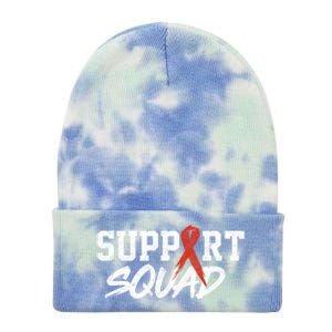 Heart Disease Awareness Month Support Squad Heart Health Gift Tie Dye 12in Knit Beanie