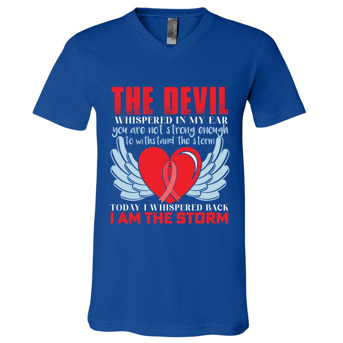 Heart Disease Awareness Month Gift V-Neck T-Shirt