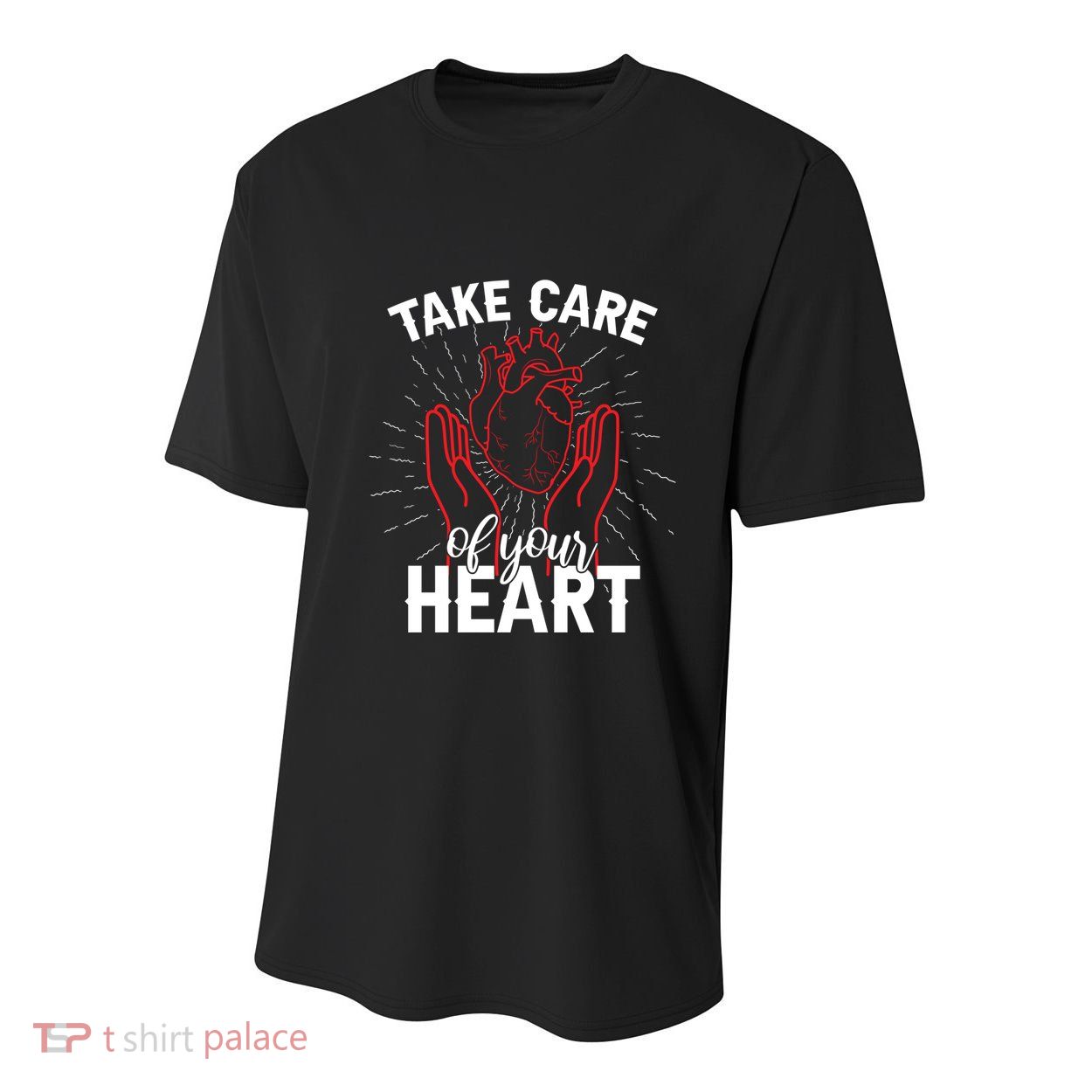 Heart Disease Awareness Month Funny Gift Youth Performance Sprint T-Shirt