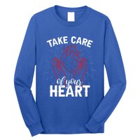 Heart Disease Awareness Month Funny Gift Long Sleeve Shirt