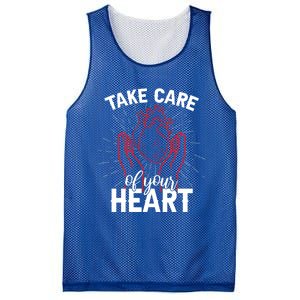 Heart Disease Awareness Month Funny Gift Mesh Reversible Basketball Jersey Tank